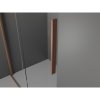 MEXEN/S - Velar posuvné sprchové dveře Walk-in 70, transparent, kartáčovaná měď 871-070-000-03-65