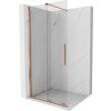 MEXEN/S - Velar posuvné sprchové dveře Walk-in 70, transparent, kartáčovaná měď 871-070-000-03-65