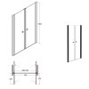 bezramove sprchove dvere sinco due black