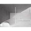 MEXEN/S - Velar sprchový kout 150 x 90, transparent, bílá 871-150-090-01-20