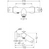 MEXEN/S - Carl sprchový sloup včetně vanové termostatické baterie Kai, chrom 77300240-00