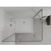 MEXEN/S - Roma sprchový kout 110x80, kyvný, čiré sklo, chrom + vanička 854-110-080-01-00-4010