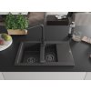 MEXEN/S - Gaspar granitový dřez 1.5 s odkapávačem včetně baterie Duero, černá kropenatý 6507-76-671600-70-B