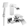 MEXEN/S - Aries R45 Set umyvadlové a vanové baterie s příslušenstvím, chrom 744803R45-00