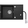 DEANTE - Corio grafit - Granitový dřez včetně bateries elastickou hubicí ZRCP2113