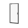 CERSANIT - SPRCHOVÉ DVEŘE PIVOT ARTECO 90X190, ČERNÉ SKLO ČIRÉ S913-012