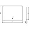MEXEN - Navia zrcadlo s osvětlením 100 x 80, LED 6000K, 9803-100-080-611-00