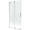 MEXEN/S - Velar L dvoukřídlá posuvná vanová zástěna 100 x 150, transparent, chrom 896-100-003-01-01