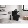 Černé kombi WC BLACK LINE sedátko s pomalým zavíráním SOFT CLOSE