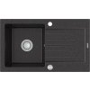 MEXEN - Pablo granitový dřez 1 s odtokovou nosné stůl 752x436 mm, černá skvrnité 6510751010-76