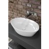 CERSANIT - CITY SP50 OVÁLNÉ UMYVADLO NA DESKU S KERAMICKOU VPUSTÍ K35-046