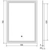 MEXEN - Taco zrcadlo s osvětlením 50 x 70, LED 6000K, 9805-050-070-611-00