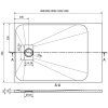 MEXEN/S - Hugo sprchová vanička SMC 120x70, černá, krytka černá 42707012-B
