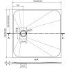 MEXEN/S - Hugo sprchová vanička SMC 80 x 80, černá, krytka černá 42708080-B