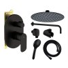 ultra 2f black podomitkovy sprchovy set vcetne prislusenstvi