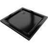MEXEN/S - Flat sprchová vanička čtvercová slim 80 x 80, černá + černý sifon 40708080B