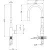 MEXEN - Flex dřezová baterie, chrom/ bílá 670900-02