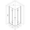 MEXEN/S - LIMA sprchový kout 100x90, transparent, černá 856-100-090-70-00-02