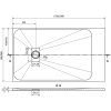 MEXEN/S - Hugo sprchová vanička SMC 170x90, černá, krytka černá 42709017-B