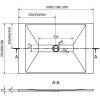 MEXEN - Toro sprchová vanička obdélníková SMC 100x80, černá 43708010