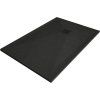 MEXEN/S - Stone+ obdélníková sprchová vanička 140 x 70, černá, mřížka černá 44707014-B