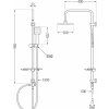 MEXEN/S - T45 chrom sprchový sloup 798454593-00