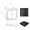 set ctvercovy kout zarya black vanicka oskar stone effect