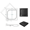 set ctvercovy kout zarya black vanicka oskar stone effect