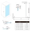 SPITZA sprchová zástěna WALK-IN, 1000mm, čiré sklo  DOPRAVA ZDARMA