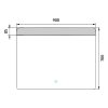 led zrcadlo 900x700 s dotykovym senzorem vykres