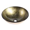 FIANNA skleněné umyvadlo na desku Ø 42 cm, bronz