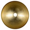 MURANO BLACK-GOLD skleněné umyvadlo na desku, průměr 40cm, černá/zlatá