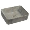 DALMA keramické umyvadlo na desku, 48x38 cm, grigio