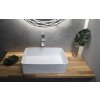 THIN umyvadlo na desku, Rockstone, 50x37 cm, bílá mat