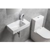NUALI keramické umývátko 50x25cm, baterie vpravo, bílá
