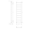 METRO LIGHT otopné těleso 300x1140 mm, bílá