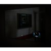 Zrcadlo s LED osvitlením, hodinami a počasím 600x650x43 mm, ukazatel venkovní a vnitoní teploty, barometr