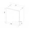Zrcadlo s LED osvitlením, hodinami a počasím 600x650x43 mm, ukazatel venkovní a vnitoní teploty, barometr