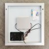 Zrcadlo s LED osvitlením, hodinami a počasím 1000x650x43 mm, ukazatel venkovní a vnitoní teploty, barometr