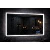 LED zrcadlo SMART 100x65 cm, bluetooth, hodiny, datum, teplota, reproduktor, funkce proti zamlžování