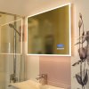 LED zrcadlo SMART 100x65 cm, bluetooth, hodiny, datum, teplota, reproduktor, funkce proti zamlžování  DOPRAVA ZDARMA