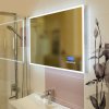 LED zrcadlo SMART 100x65 cm, bluetooth, hodiny, datum, teplota, reproduktor, funkce proti zamlžování  DOPRAVA ZDARMA