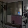 LED zrcadlo SMART 100x65 cm, bluetooth, hodiny, datum, teplota, reproduktor, funkce proti zamlžování  DOPRAVA ZDARMA