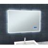 LED zrcadlo SMART 100x65 cm, bluetooth, hodiny, datum, teplota, reproduktor, funkce proti zamlžování  DOPRAVA ZDARMA