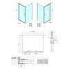 EASY obdélníkový sprchový kout pivot dveře 800-900x700mm L/P varianta, sklo Brick