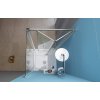 EASY čtvercový sprchový kout 800x800mm, skládací dveře, L/P varianta, čiré sklo