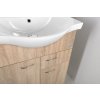 KERAMIA FRESH umyvadlová skříňka, 1 zásuvka, 60,6x74x34cm, dub platin
