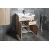 KERAMIA FRESH umyvadlová skříňka, 1 zásuvka, 60,6x74x34cm, dub platin