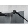 VARIO BLACK jednodílná sprchová zástěna do prostoru, sklo nordic, 1000 mm