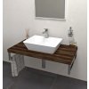 AVICE deska pod umyvadlo 70x50cm, tl.5cm, dub tmavý